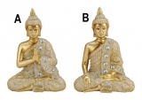 Buddha soška zlatá modlící se