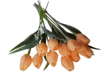 Tulipán světle oranžový 1ks 43 cm