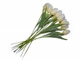 Tulipán bílo krémový 1ks 43 cm