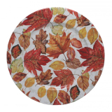 Talíř plechový podzimní listí pr.33cm