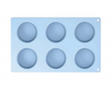 Silikonová forma na muffiny modrá kolečka