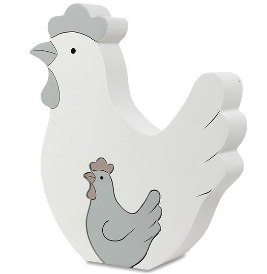 Dřevěná figurka kuře