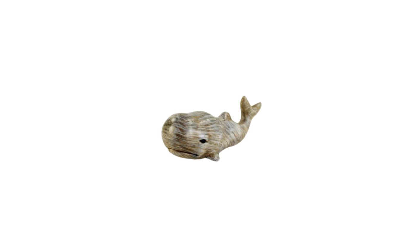 Velryba šedá dekorace 15 x 6 x 6 cm