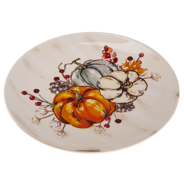 Talíř podzimní dýně 16,5 cm keramika