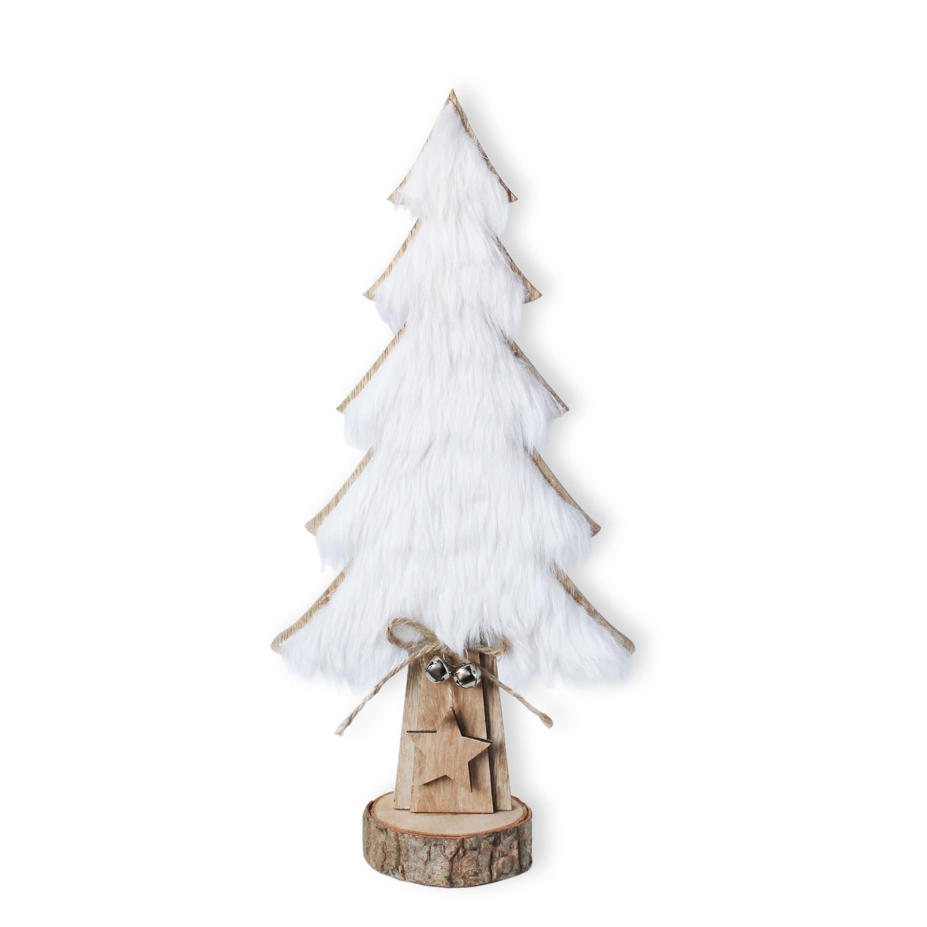 Strom dřevo 29 cm bílá