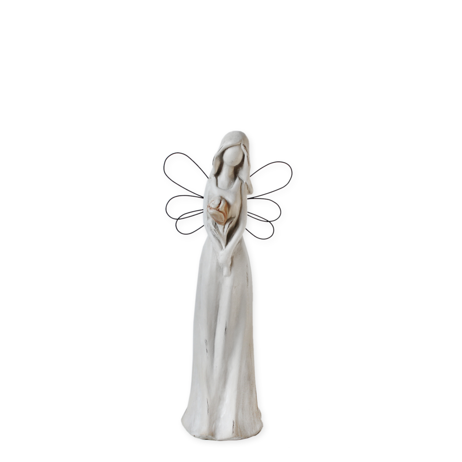 Andělka keramická krémová 29 cm
