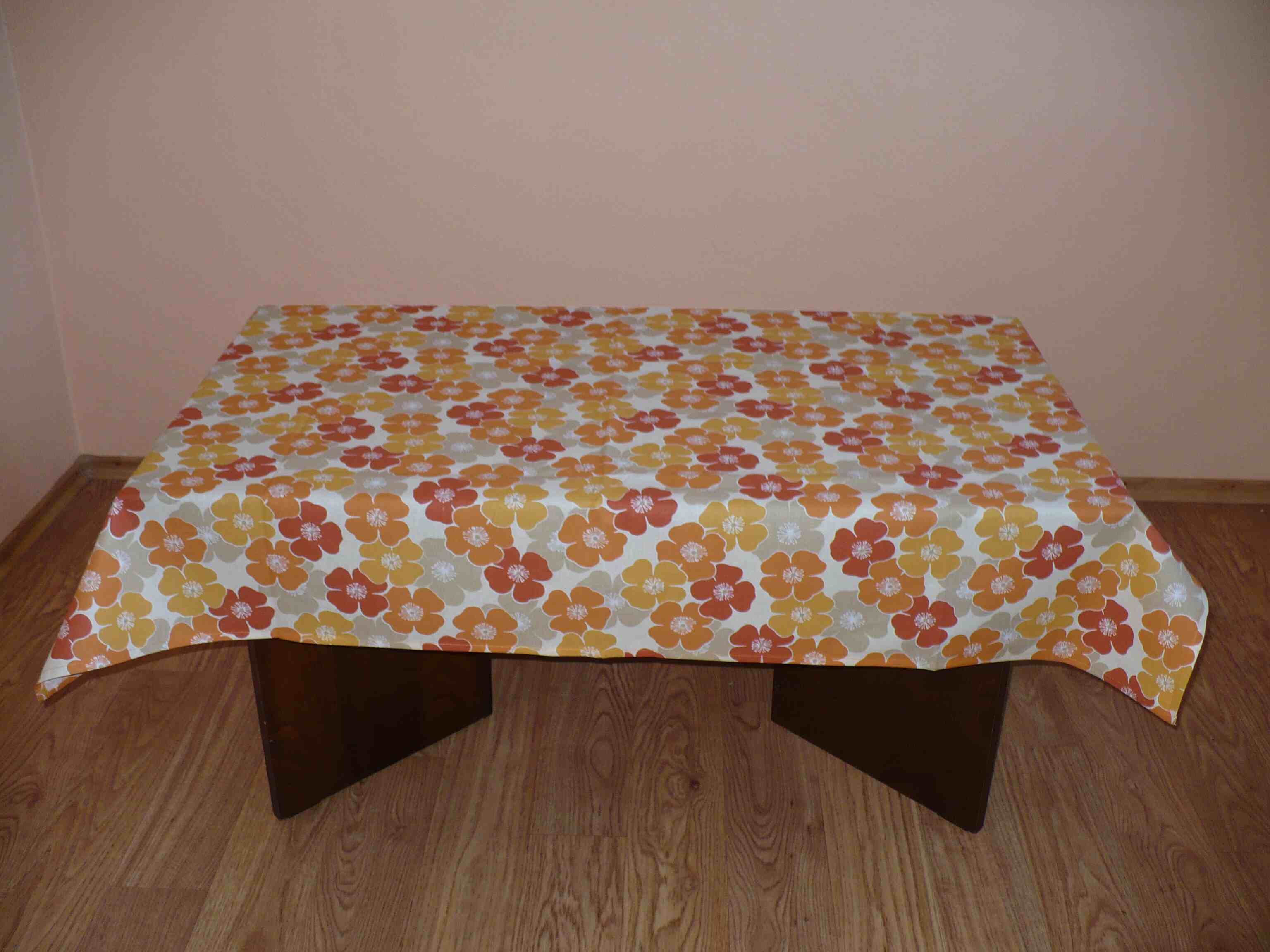 Ubrus bavlna 120x140 cm oranž.pestrá