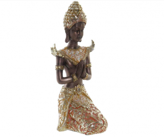 Soška Buddha sedící s ornamenty