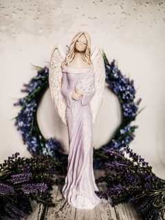 Anděl ALINA sv.fialová