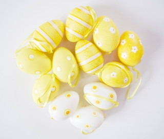 Velikonoční vajíčka žlutobílá