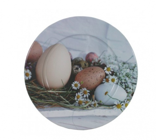 Talíř velikonoční vejce plechový pr.33 cm