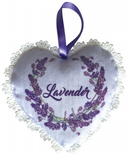 Vonné srdce k zavěšení lavender 25g