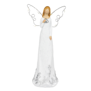 Anděl se svítícími křídly 19 cm
